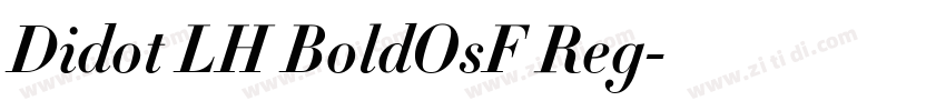 Didot LH BoldOsF Reg字体转换